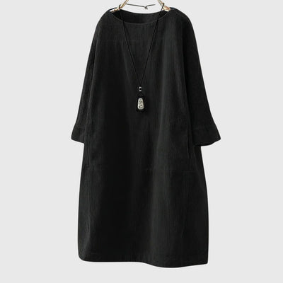 Grace | Lässiges Cord-Midi-Kleid