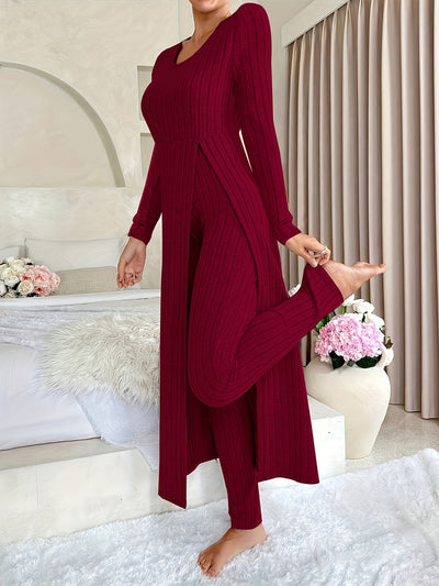 Ella™ - Gemütliches Zwei-Teile Ribbed Lounge Set