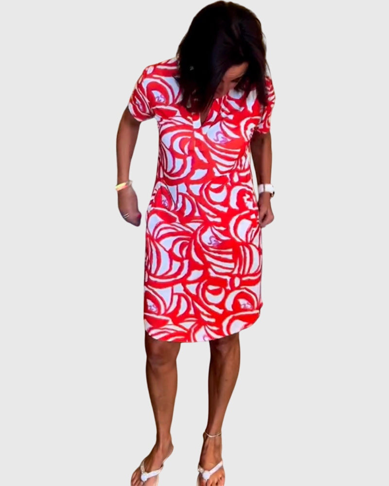 Elle™ | Figurbetontes Avenue Walk Kleid