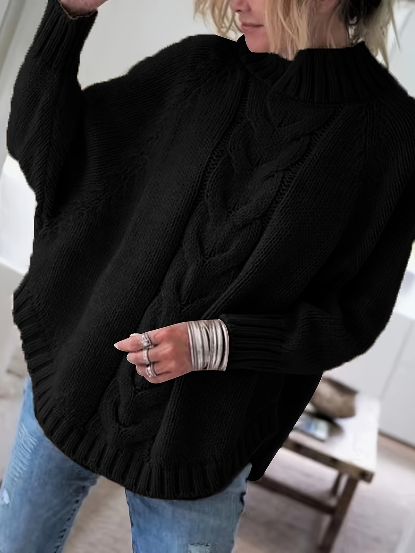 Carla™ - Bequemer Vintage Kabelpullover