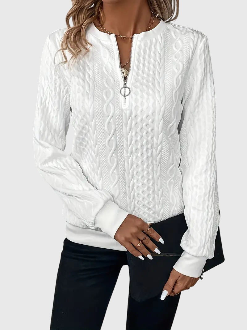 Nora™ | Sweater mit Reißverschluss