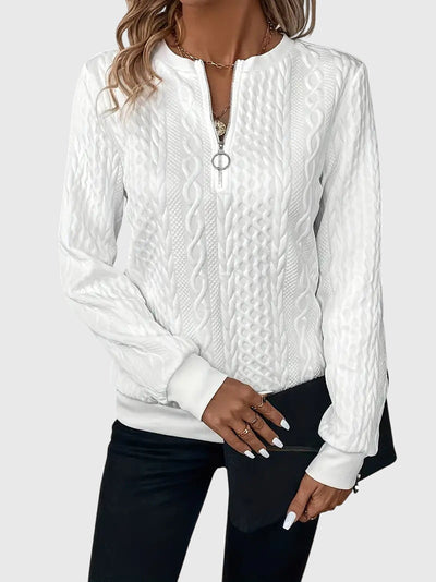 Nora™ | Sweater mit Reißverschluss
