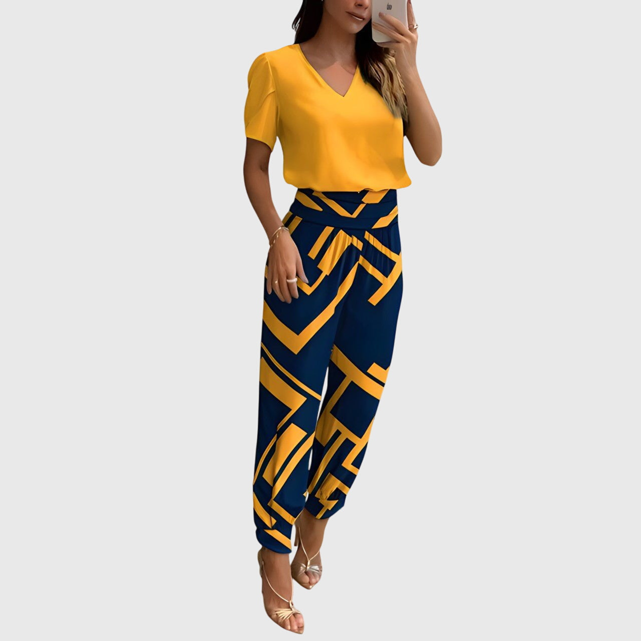 Jennifer™ | Stilvolles Blusen- und Hosen-Set