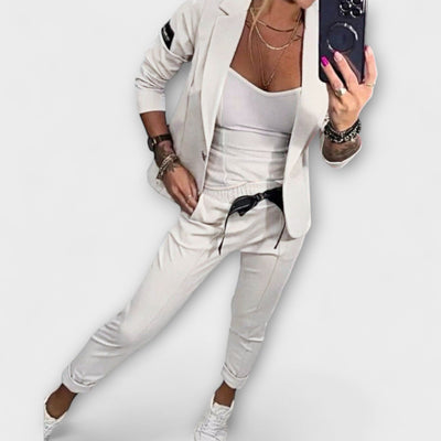 Vionne | Elegantes Set aus Top, Jacke und Hose