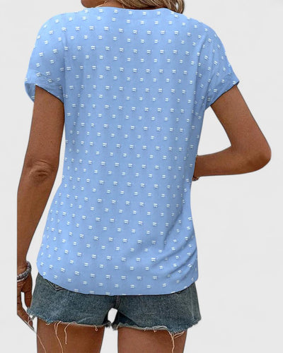 Miles | Bequemes V-Ausschnitt-Shirt