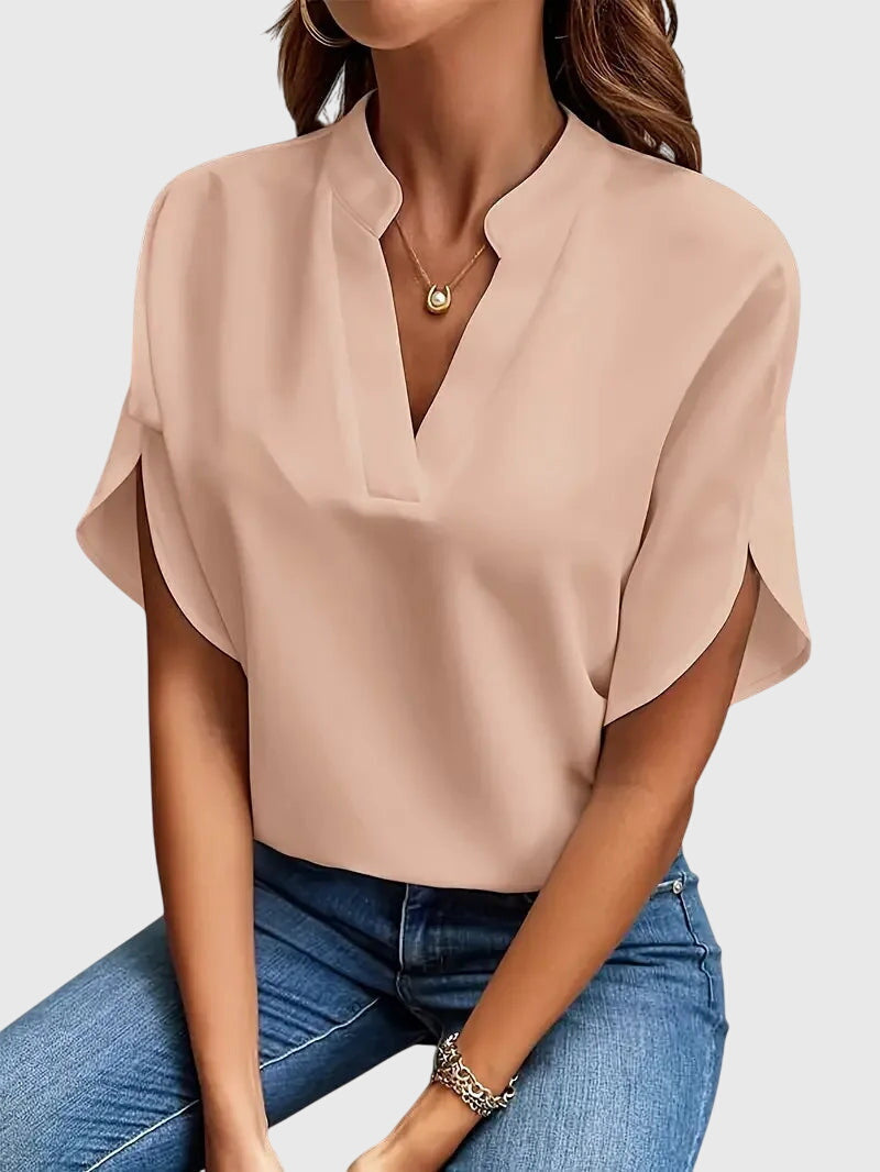 Beatrix™ | Weiches und Elegantes V-Ausschnitt-Shirt