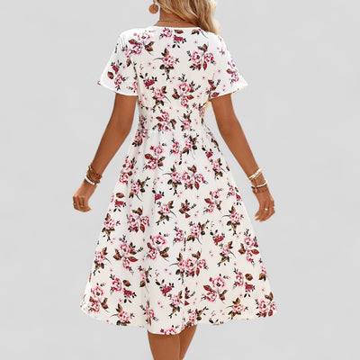 Gretalise | Bequemes Sommer-Midi-Kleid