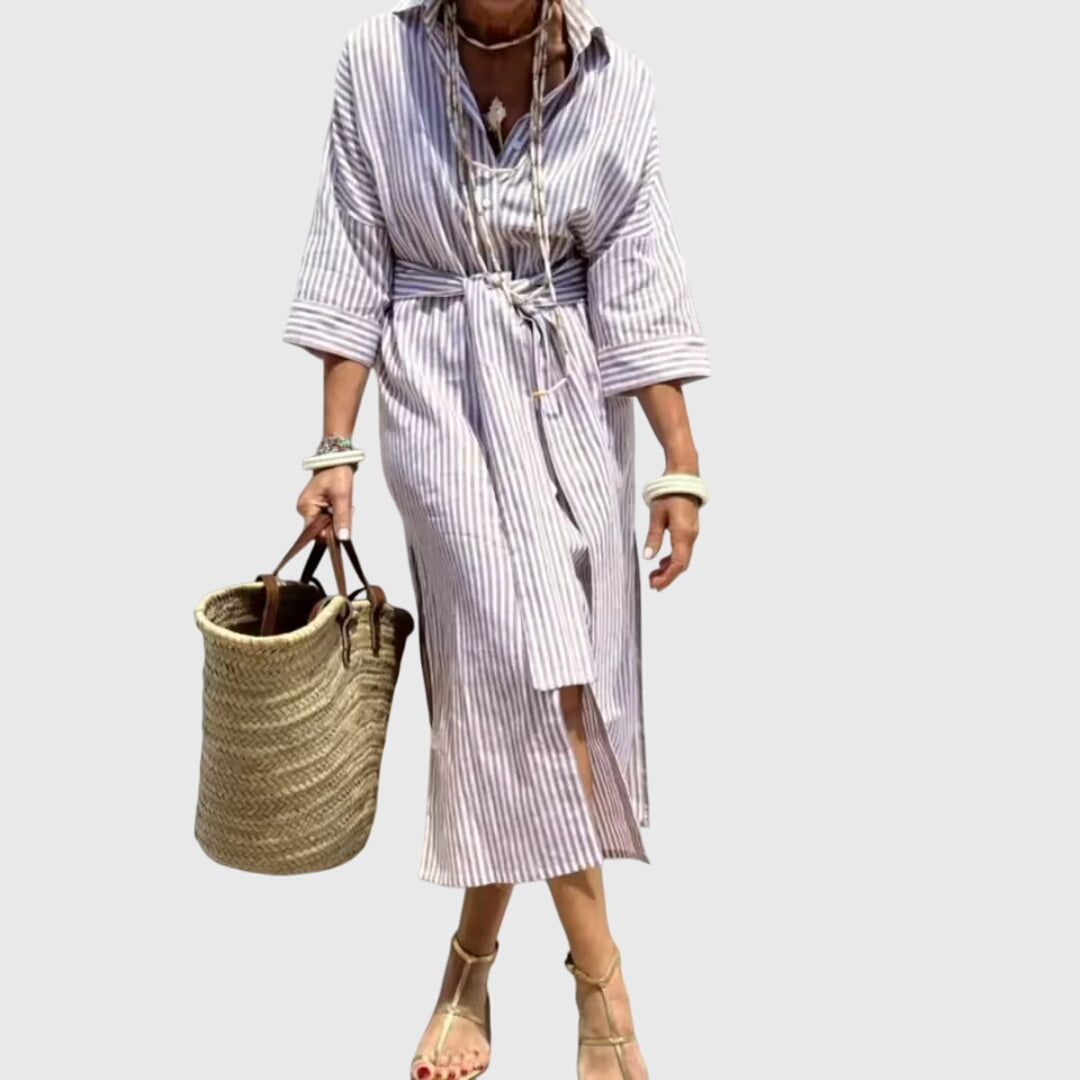 Ellen™ | Klassisches Gestreiftes Kleid
