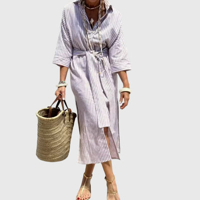 Ellen™ | Klassisches Gestreiftes Kleid