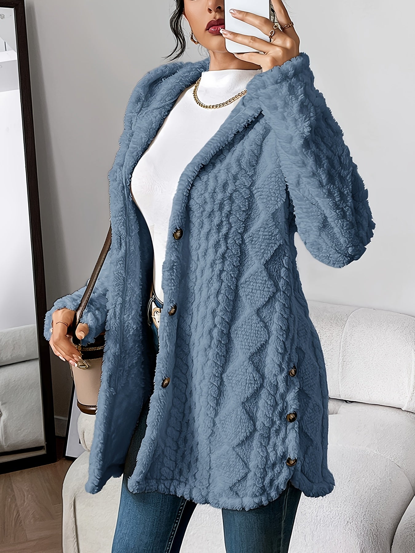 Celine™ - Plüsch-Hoodie-Cardigan