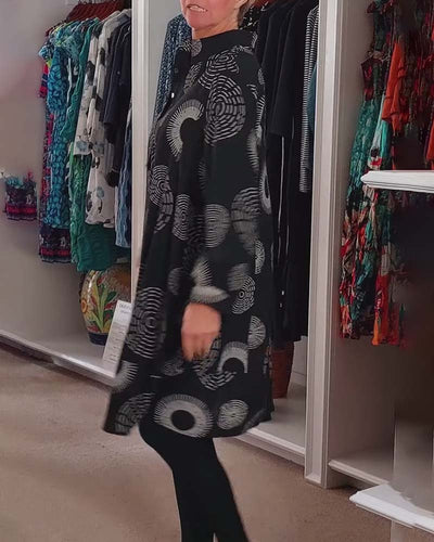Mackenzie™ - Lässiges Kleid mit geometrischem Druck