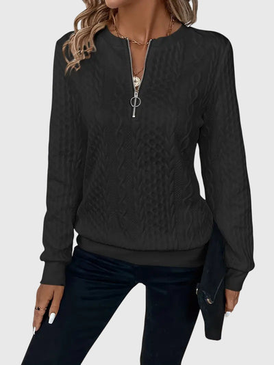 Nora™ | Sweater mit Reißverschluss