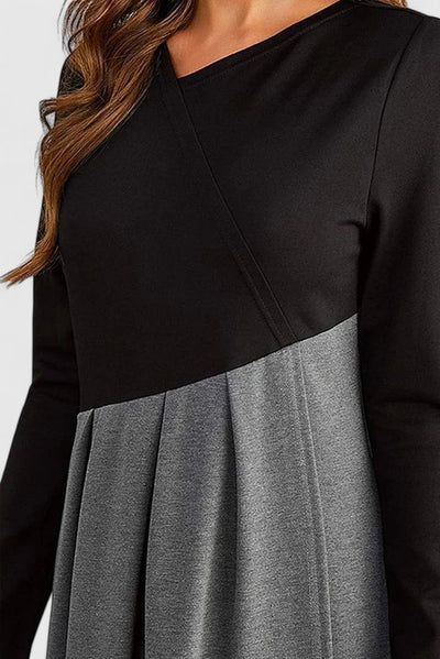 Janet | Elegantes Maxikleid mit langen Ärmeln