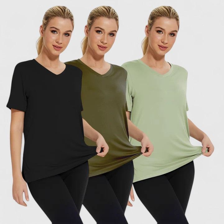 Samantha | Bequemes T-Shirt (3er-Pack)