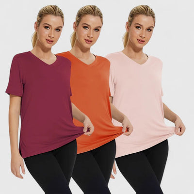 Samantha | Bequemes T-Shirt (3er-Pack)