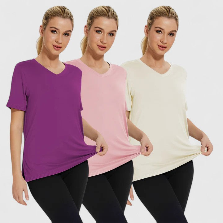Samantha | Bequemes T-Shirt (3er-Pack)