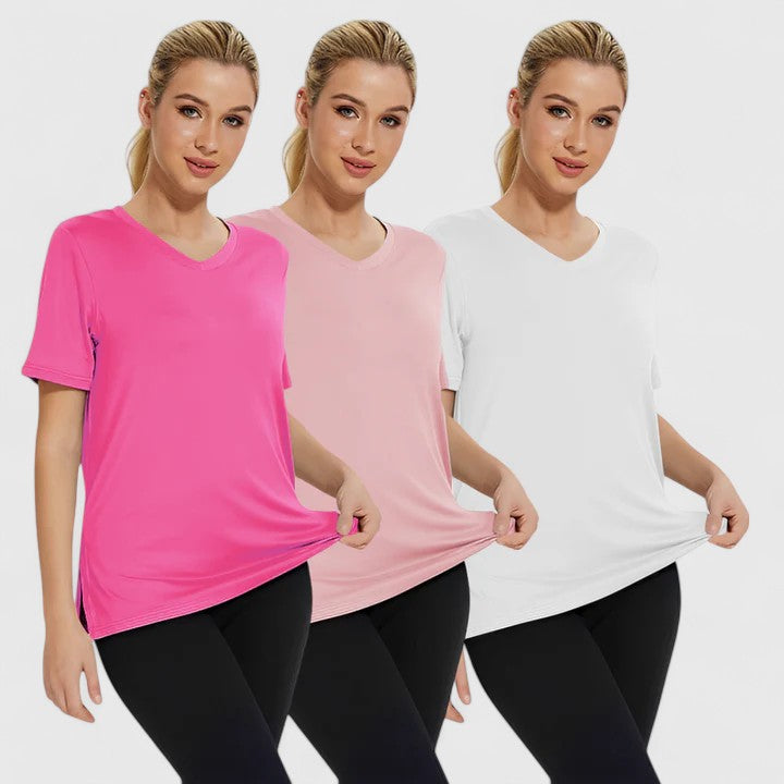 Samantha | Bequemes T-Shirt (3er-Pack)