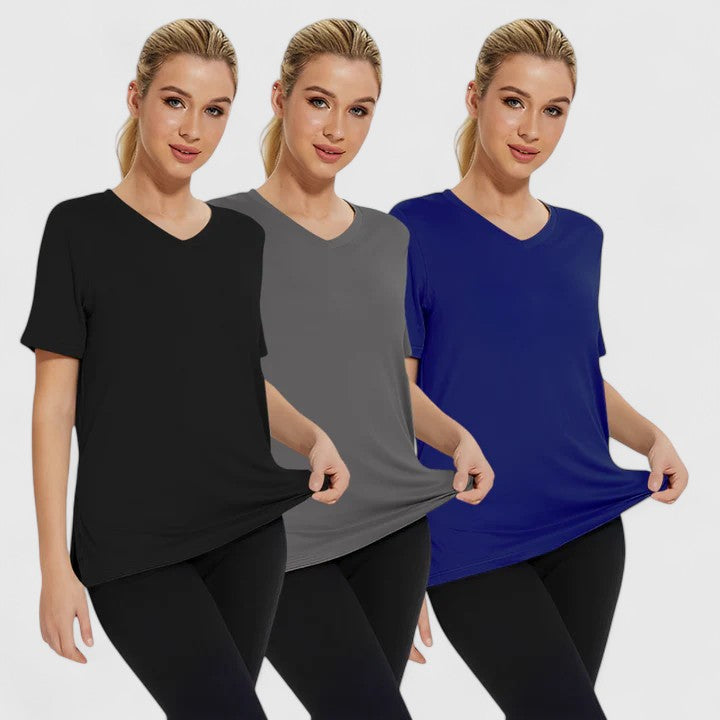 Samantha | Bequemes T-Shirt (3er-Pack)