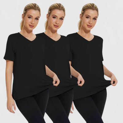 Samantha | Bequemes T-Shirt (3er-Pack)