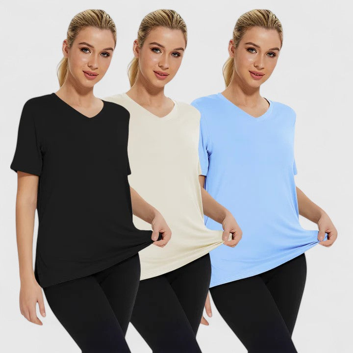 Samantha | Bequemes T-Shirt (3er-Pack)