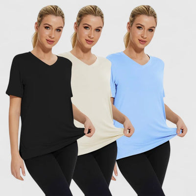 Samantha | Bequemes T-Shirt (3er-Pack)