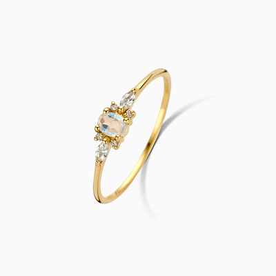 Lioravelle | Violetter Diamantring 18k Gold