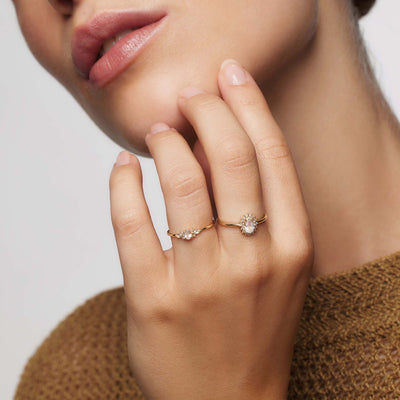 Lioravelle | Violetter Diamantring 18k Gold