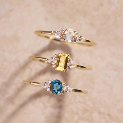 Lioravelle | Violetter Diamantring 18k Gold