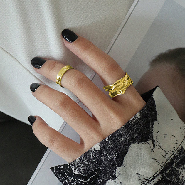 Jaylinette | Großer Ring 18K Gold