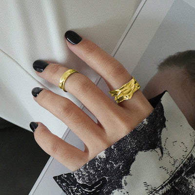 Jaylinette | Großer Ring 18K Gold