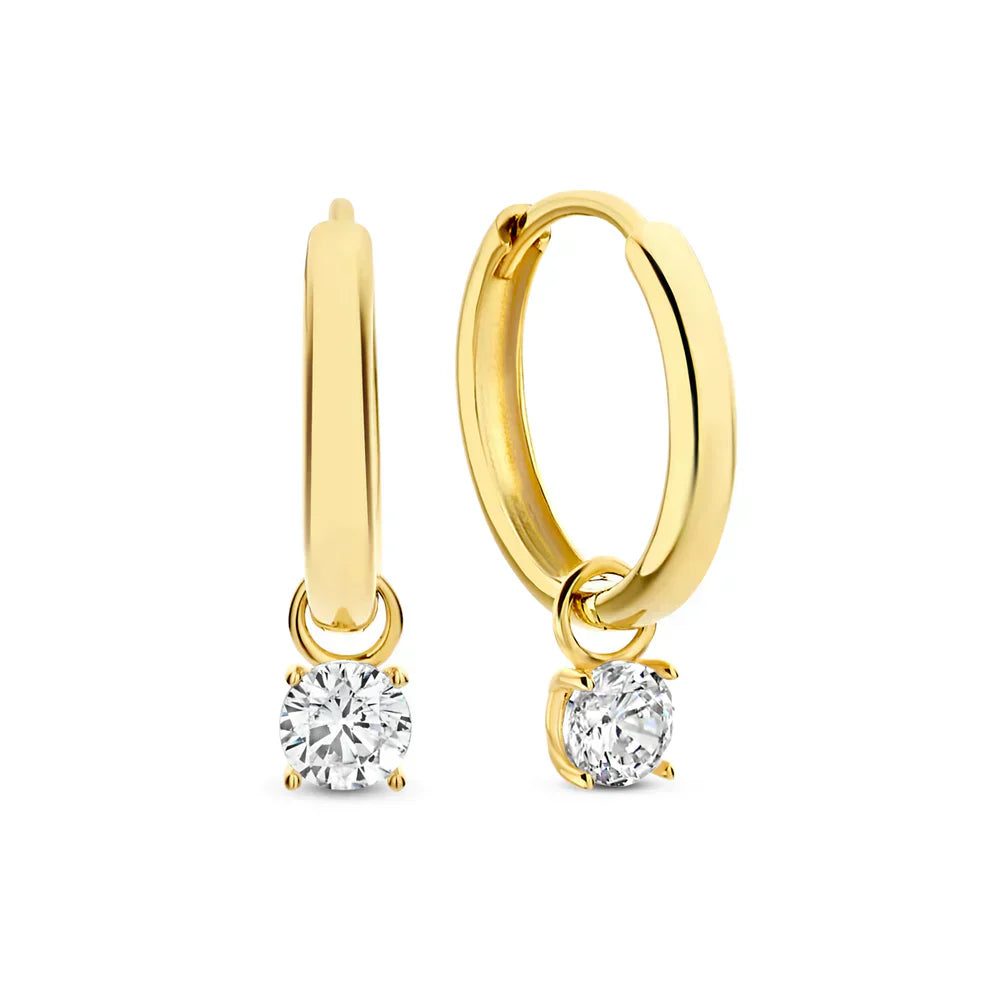 Amarissea | Mondstrahlenstein Creolen 14k Gold