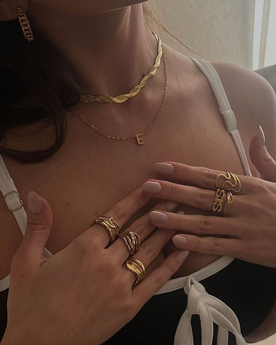 Jaylinette | Großer Ring 18K Gold