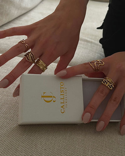 Jaylinette | Großer Ring 18K Gold