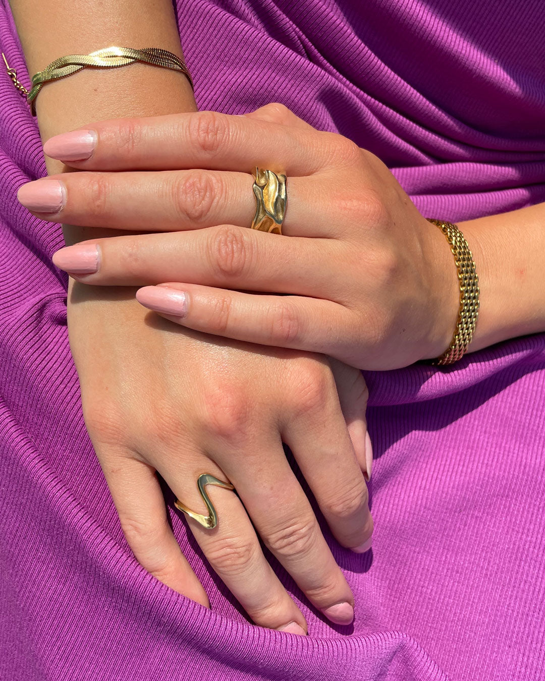 Jaylinette | Großer Ring 18K Gold