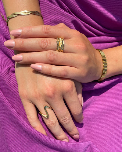Jaylinette | Großer Ring 18K Gold