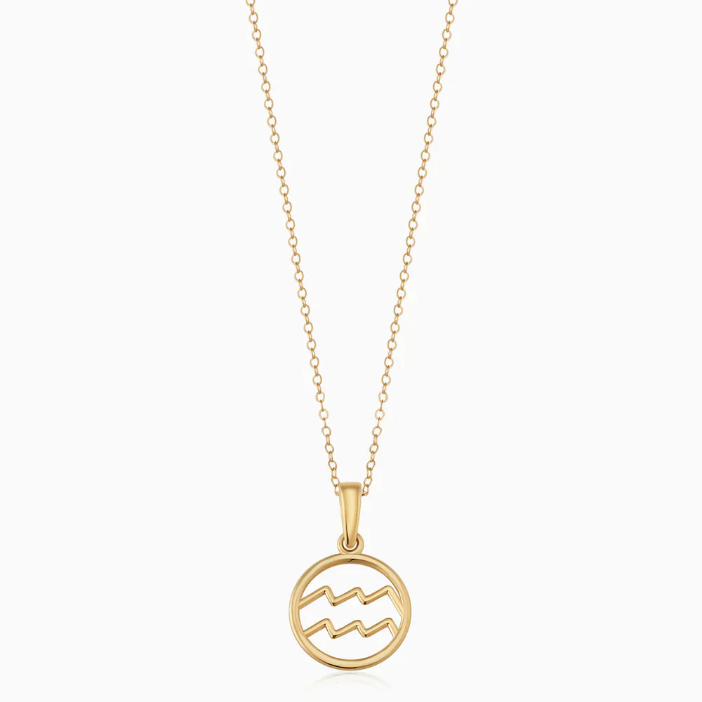 Rosalyette | Sternzeichen Halskette 18k Gold