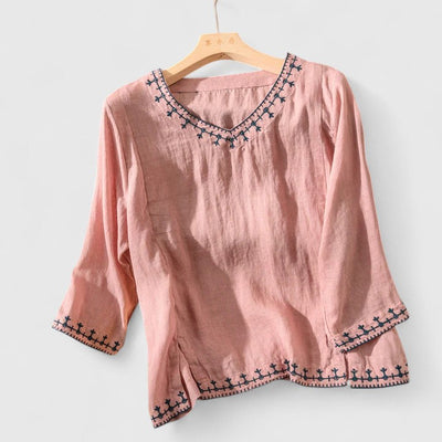 Taysia | Elegante V-Ausschnitt-Bluse