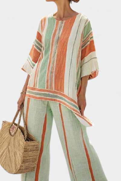 Bellmere | Elegantes asymmetrisches Top & weite Hose