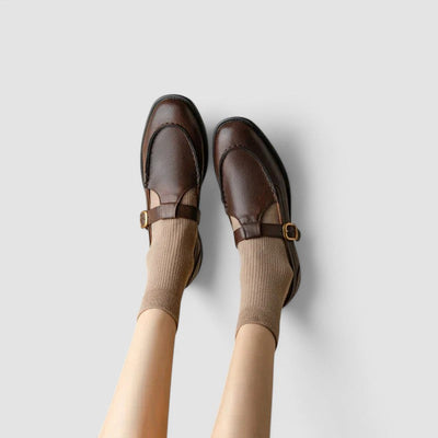 Zhelynne | Orthopädische Mary Jane Schuhe mit quadrater Zehenform