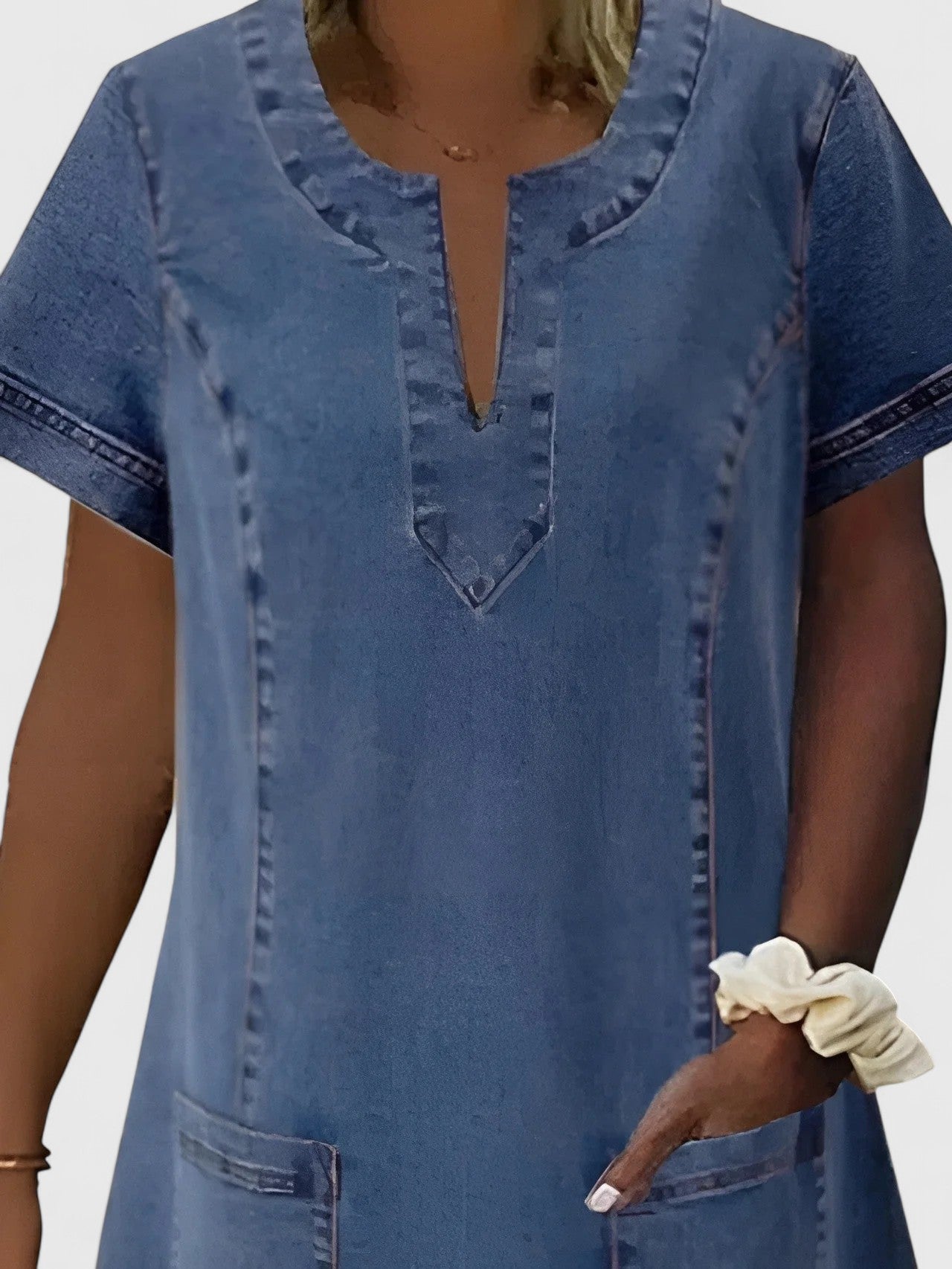 Christine | Elegantes Denim-Kleid