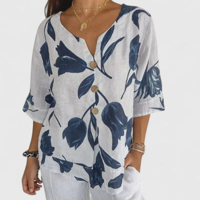 Isabel | Elegante Bluse mit floralem Druck