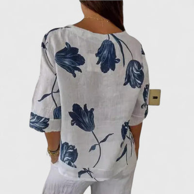 Isabel | Elegante Bluse mit floralem Druck
