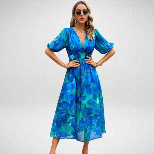 Leonie | Charmantes Kleid mit V-Ausschnitt