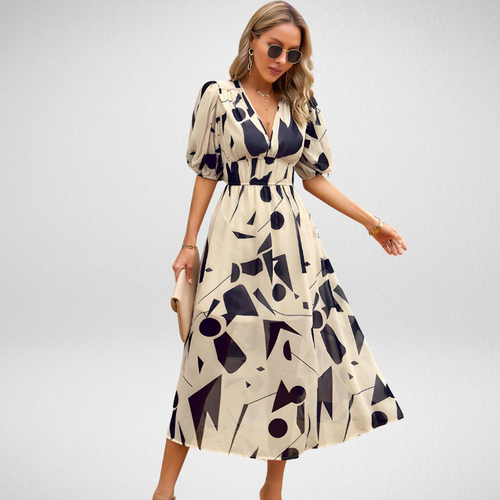 Leonie | Charmantes Kleid mit V-Ausschnitt