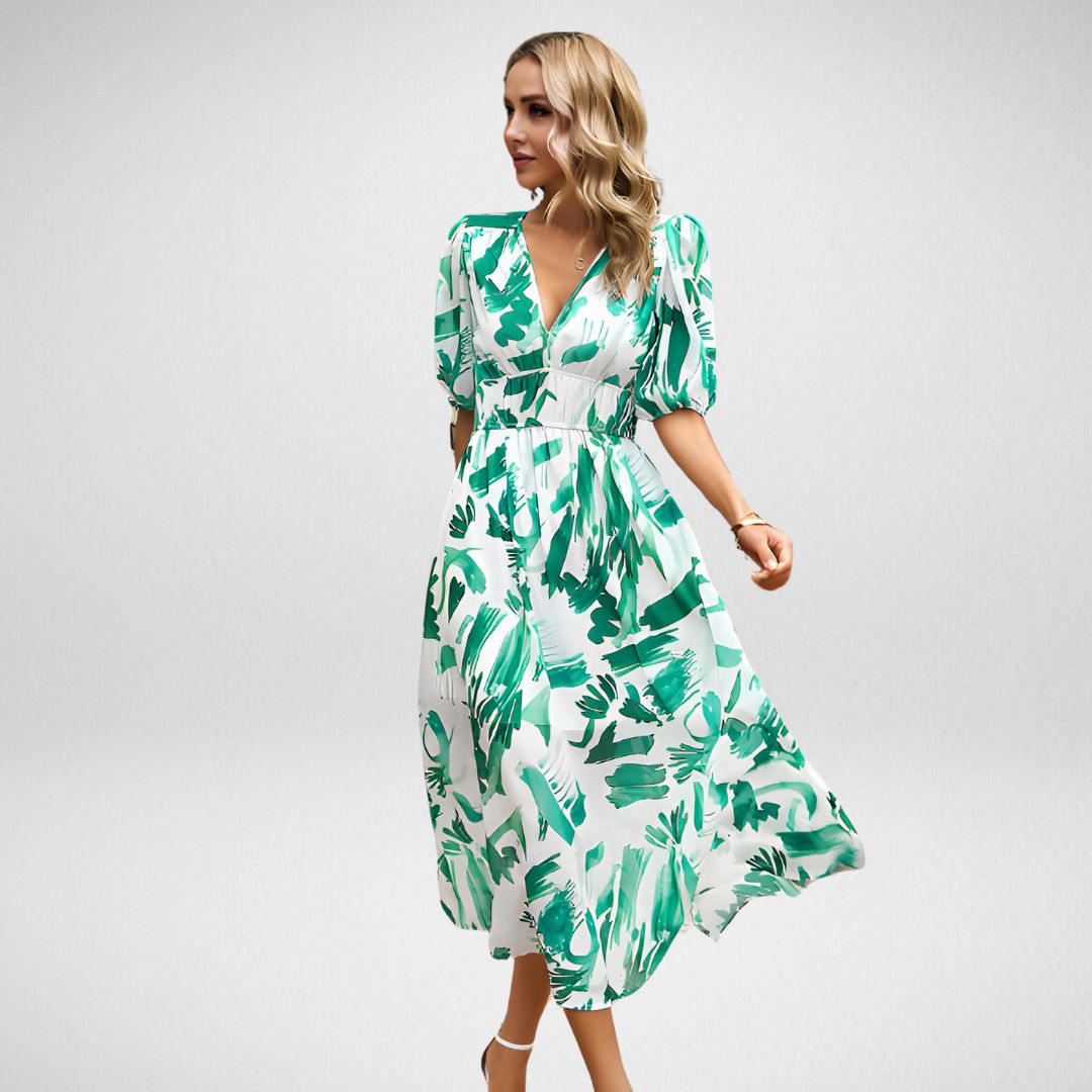 Leonie | Charmantes Kleid mit V-Ausschnitt