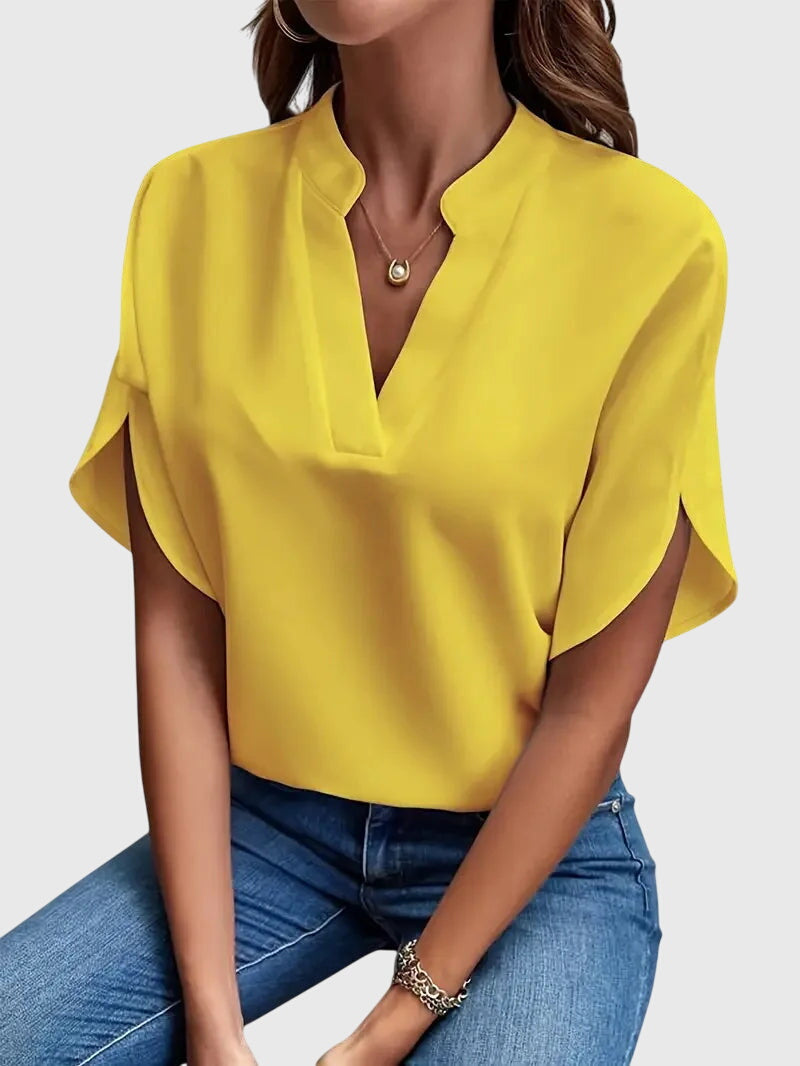 Beatrix™ | Weiches und Elegantes V-Ausschnitt-Shirt