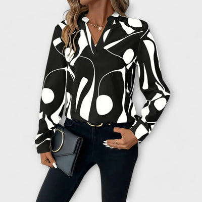 Lara™ Elegante Bluse mit Design