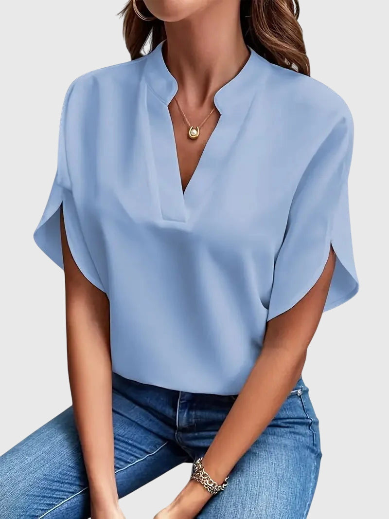 Beatrix™ | Weiches und Elegantes V-Ausschnitt-Shirt