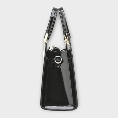 Olivia - Glänzende Krokodil-Muster Handtasche