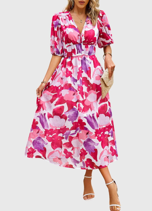 Merlin™ | Figurbetontes Blumenkleid
